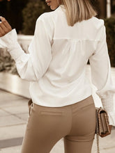 Bluse Pure Simple V-Ausschnitt Langarm Bluse